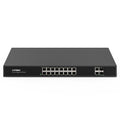 H.VIEW 16ポート ギガビットPoE＋スイッチ