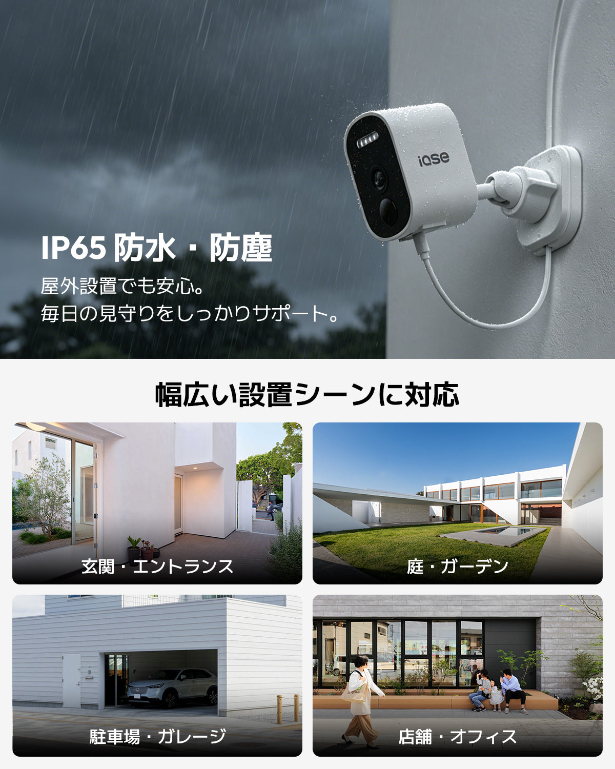 屋外 ソーラー 見守りカメラ